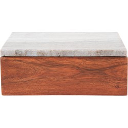 Present Time - Storage Box Acacia Large - Bruin hout