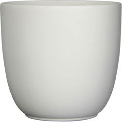 Mica Decorations Tusca Bloempot - 28x28x25 cm - Keramiek - Wit