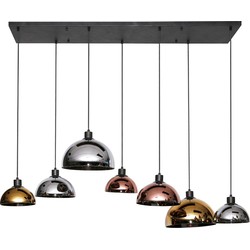 AnLi Style Hanglamp 4+3 disk glass tricolore