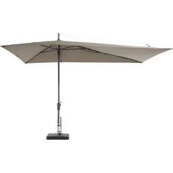 Stokparasol Asymetriq Asymetrique Sideway 360 x 220 cm grey zonwering