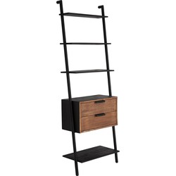 DTP Home Rack Cosmo, 2 drawers,200x70x35 cm, recycled teakwood