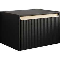 Meubella - Nachtkastje Remy - Zwart - 54 cm