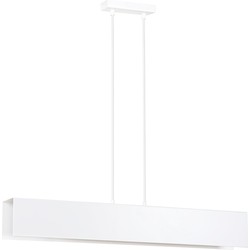 minimalistische hanglamp D'angelo Wit 3-lichts