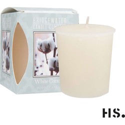 Votive kaars white cotton