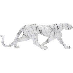 Kare Decofiguur Leopard Marble 95cm