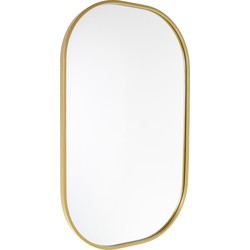 Fragix Iris Spiegel Ovaal - Goud - Metaal - 80x50