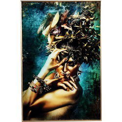 PTMD Melani 'Embrace Nature'' Kunst Wanddecoratie - 80x120 cm - Blauw