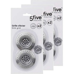 Gootsteenfilters - 6x stuks - RVS - Keukenzeefjes