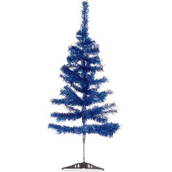 Krist+ Kunst kerstboom - klein - ijsblauw - 90 cm - Kunstkerstboom