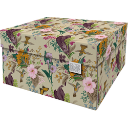 Dutch Design Brand Opbergdoos met Deksel - Doos in Karton - Geschenkdoos - 39x31x21cm - Botanical - 1 Stuk