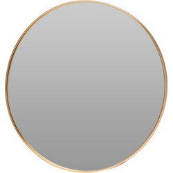 Home & Styling Wandspiegel Golden Circle - frame goud - D40 cm - Spiegels