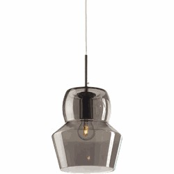 Lampenbaas - Zeno - Landelijke Hanglamp - Zwart - Ideal Lux - E27 Fitting - 60W - 1 Lichtpunt