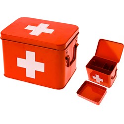 Present Time - Medicijnbox Cross Medium - Rood