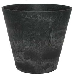Bloempot Topf Claire zwart 32 x 29 cm - Artstone