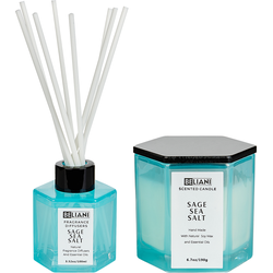 Beliani CLASSY TINT - Geurkaars-Blauw-Soja wax