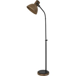 Light & Living - vloerlamp - Imbert - bruin - metaal - leeslamp - E27 - 1848384