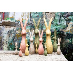 PTMD Deco Object Remy - 23x20x90 cm - Cement - Groen