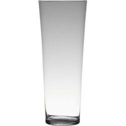 Bloemenvaas - Transparant - home-basics - conisch - glas - 40 x 17 cm - Vazen