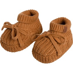 Baby's Only Slofjes teddy Soul - Caramel - 3-6 mnd - 100% ecologisch katoen