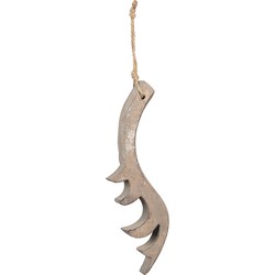 Clayre & Eef Hanger Gewei Bruin Hout