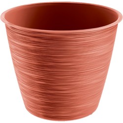 Prosperplast plantenpot/bloempot - kunststof - rood - D20 x H17 cm - Plantenpotten