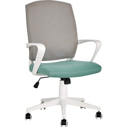 BONNY - Bureaustoel - Grijs/Blauw - Polyester
