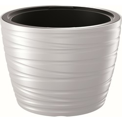 Prosperplast Plantenpot/bloempot Amazing - wit - D47 x H52 cm - Plantenpotten