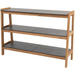 Liv teak tuinkast met 3 HPL planken