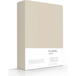 Flanellen Lakens Romanette Zand-150 x 250 cm