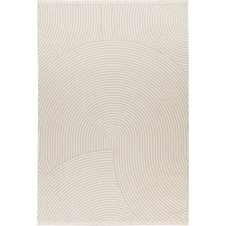 Claire vloerkleed - Japandi Stijl Halve Cirkels Modern - Crème - 160 X 230 CM