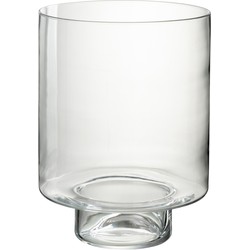 J-line - Windlicht Recht Glas Transparant - 26.5x26.5x36cm