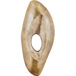 PTMD Wandpaneel Kellaine - 19x4x43 cm - Aluminium - Messing
