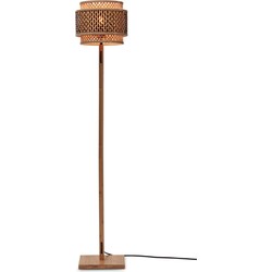 Vloerlamp Bhutan - Bamboe/Zwart - Ø25x130cm