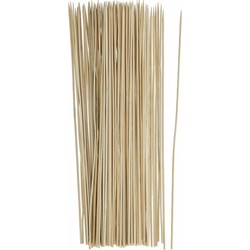 100x Bamboe houten sate prikkers/spiezen - bbq sticks - 35 cm - prikkers (sate)