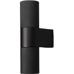 Wandspot temi dubbel GU10 zwart