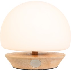 Steinhauer tafellamp Ancilla - naturel - glas - 17 cm - G9 fitting - 7932BE