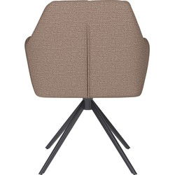Housecraft Living Pete Eetkamerstoel Metaal Taupe