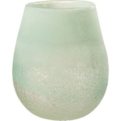 J-line - Windlicht Scavo Glas Aqua Large - 22x22x25cm