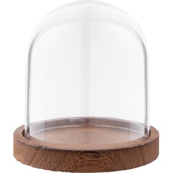 Clayre & Eef Stolp  Ø 12x16 cm Transparant Glas Hout