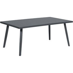 Indiana tafel - 170x100 cm - carbon black