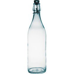 Bormioli Rocco beugelfles/weckfles - transparant - glas - 1 liter - Weckpotten