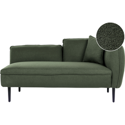 Beliani CHEVANNES - Chaise longue-Groen-Bouclé