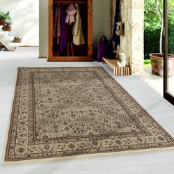 Tapijtenloods Tabriz Oosters Klassiek Laagpolig Vloerkleed Beige- 120x170 CM