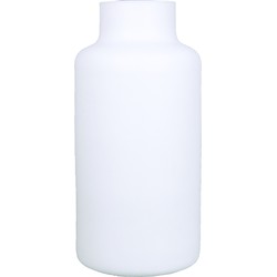Bloemenvaas - mat wit glas - H30 x D15 cm - Vazen
