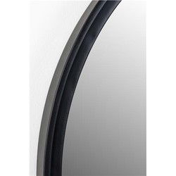 Spiegel Zwart Ø60cm - Spiegel Matz