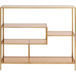 Kare Boekenkast Loft Gold 100x115 cm