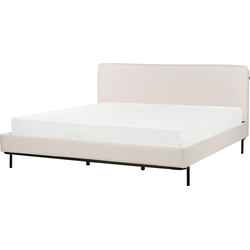 Beliani CORIO - Tweepersoonsbed-Beige-Polyester