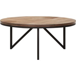 DTP Home Coffee table Odeon round large,35xØ80 cm, recycled teakwood
