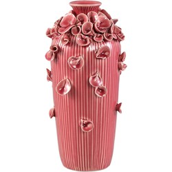 PTMD Vaas Saubaan - 13x13x25 cm - Keramiek - Roze