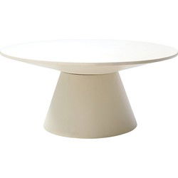 Salontafel Rond Ø60cm - Betonlook - Beige - Sep